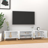 TV Cabinet White 180x31.5x40 cm Engineered Wood 816256