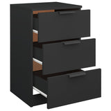 Bedside Cabinets 2 pcs Black 40x36x65 cm 811271