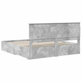 Bed Frame with Drawer with Headboard Manual Engineered Wood 3410286