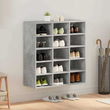 Shoe Cabinet Concrete grey 77.5 x 30 x 83.5 cm Engineered wood 808724