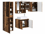 Bathroom Cabinet Set 5 pcs Old Wood 50 x 14.5 x 70 cm 3407325