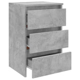 806219 Bed Cabinet Concrete Grey 40x35x62,5 cm Engineered Wood