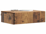 Wall-Mounted Bedside Cabinet 2 pcs Old Wood 49 x 34.5 x 20 cm 898462