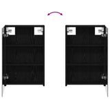 Bathroom Mirror Cabinet Black Oak 40 x 10.5 x 60.5 cm 889024