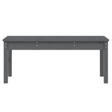 Garden Bench Grey Solid pine wood Medium Classic/Traditional 824006