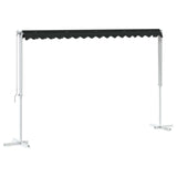 Free Standing Awning 4 x 3 m Polyester Anthracite 42033620