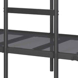 Bunk Bed without Mattress Black 80x200 cm Steel 42000320