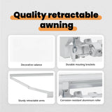 Awning Frame White 300 x 200 cm Polyester with PU coating 3329577