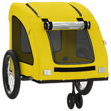 Pet Bike Trailer Yellow Oxford Fabric and Iron 93987