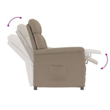 Recliner Chair Taupe Taupe 70.5 x 96.5 x 95 cm Polyester 348400