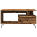ZNTS Coffee Table Old Wood 90x49x45 cm Engineered Wood 857452