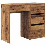 Desk with Drawer Old Wood 90 x 37.5 x 75 cm Engineered Wood 869496