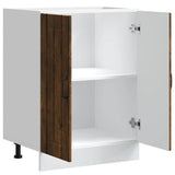 Sink Base Cabinet Lucca Smoked Oak Engineered Wood 853682