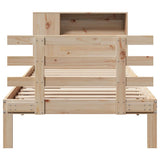 Bookcase Bed without Mattress 90x190 cm Single Solid Wood Pine 3322731