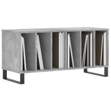 Record Cabinet Concrete Grey 100x38x48 cm Engineered Wood 831760