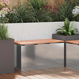 Garden Bench Silver 80 x 40 x43 cm Galvanised steel 874903