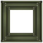 ZNTS Planter Olive Green 40x40x80 cm Cold-rolled Steel 860706