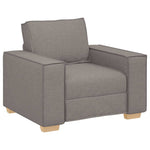 Sofa Set with Cushion 3 pcs Taupe 220 x 78 x 84 cm Fabric 3324615