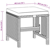 Garden Dining Set Beige, Cream White 3095501