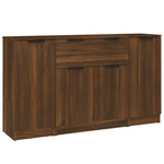 Sideboards 3 pcs Brown Oak Engineered Wood 3115835
