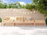 4 Piece Garden Lounge Set Solid Wood Pine 825534