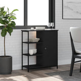 Sideboard Black 70x30x80 cm Engineered Wood 835489