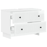 Bathroom Sink Cabinet EDE High Gloss White 82 x 41x 59 cm 895919