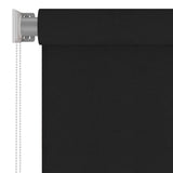 Outdoor Roller Blind 225 cm Black 312947