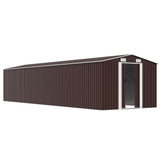 Garden Shed Brown 257x779x181 cm Galvanised steel 47035