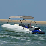 2-bow Bimini Top Grey 180x130x110 cm 94793
