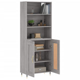 Highboard Grey Sonoma 69.5x34x180 cm Engineered Wood 3189939