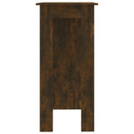 Bar Table with Shelf Smoked Oak 102x50x103.5 cm Engineered Wood 812963