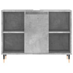 ZNTS 3 Piece Bathroom Furniture Set Concrete Grey Engineered Wood 3190295