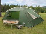 Cabin Tent with Roof Green 400 x 210 x 180 cm Polyester 42028515