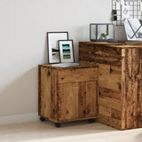 Rolling Cabinet Old Wood 45x38x54 cm Engineered Wood 856654