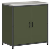 Kitchen Storage with Shelf Olive Green 90 x 50 x 92 cm Steel 874985