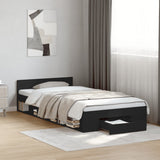 Bed Frame with Drawer without Mattress Black 100x200 cm 3280791