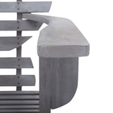 Adirondack Chair Solid Acacia Wood Grey 46322