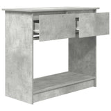 Console Table with Drawers Concrete Grey 85.5x38.5x74.5 cm 861394