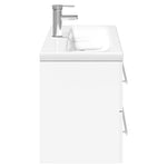 Bathroom Sink Cabinet with Built-in Basin White 3278794