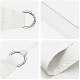 Sun Shade Sail White 6 x 2 m 100% Polyester Oxford 42031010