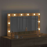 Vanity Mirror Rectangular Sonoma Oak 80 x 45 x 18 cm 868319