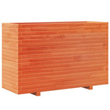 Garden Planter Wax Brown 110x40x72.5 cm Solid Wood Pine 3282601