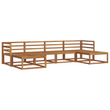 Outdoor Sofa Set 6 pcs Natural Solid Acacia Wood 3367947