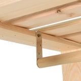 Clothes Rack 110x38x170 cm Solid Pinewood 327324