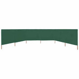 6-panel Wind Screen Fabric 800x80 cm Green 44544