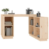 ZNTS Desk 110x50x75 cm Solid Wood Pine 814504