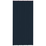 Roof Panels 12 pcs Galvanised Steel Anthracite 100x45 cm 317215
