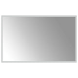 LED Bathroom Mirror Transparent 80 x 50 cm Tempered Glass 42045817