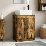Bathroom Vanity with Sink Smoked Oak 54 x 35 x 83 cm 890134